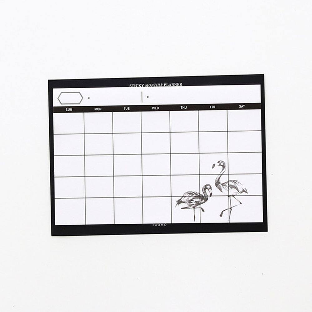 MMLUCK Work Efficiency Simple Summary Plan Paper Stationery Writing Pads Student Diary Month Plan NoteBook Tearable Notebook Desktop Schedule Book Plan Notebook