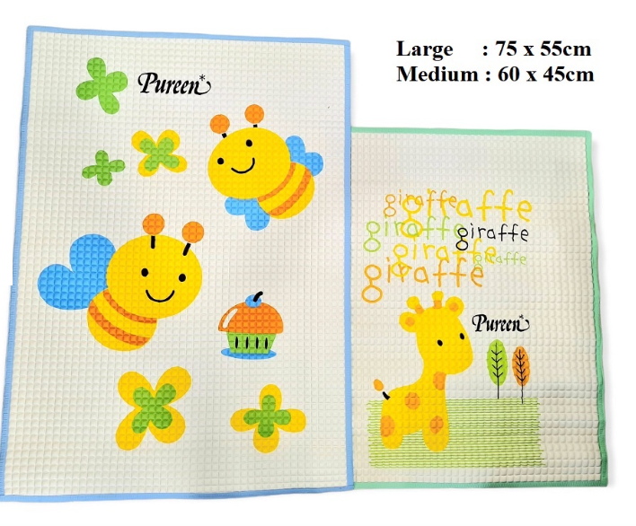 Pureen Baby Cotsheet 60 x 45cm/ 75 x 55 cm Pelapik Mandi Cot Sheet