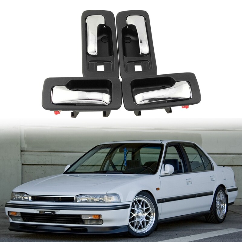 Inside door handle front rear left right set for honda accord cb7 1990-1994 car styling