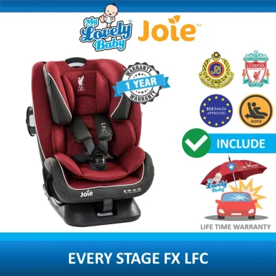 Joie Every Stage FX Car Seat - Red Liverbird (Liverpool Series) - FREE Lifetime Warranty Crash Exchange Program - My Lovely Baby