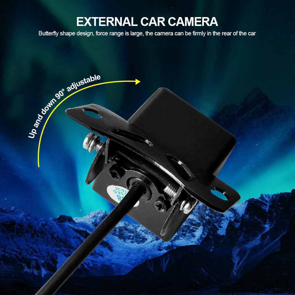 Racingcar 4LED/8LED/12LED Car Rear View Camera Wide Angle HD Waterproof Backup Parking Reverse Without RCA Cable & Power Cable