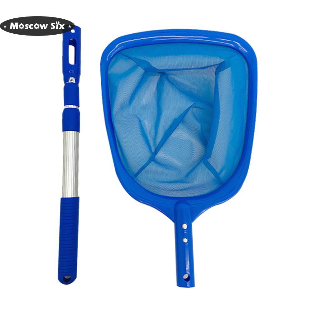Pond Bathtub Pool Cleaning Nets Debris Salvage Mesh Skimmer Net with Rod