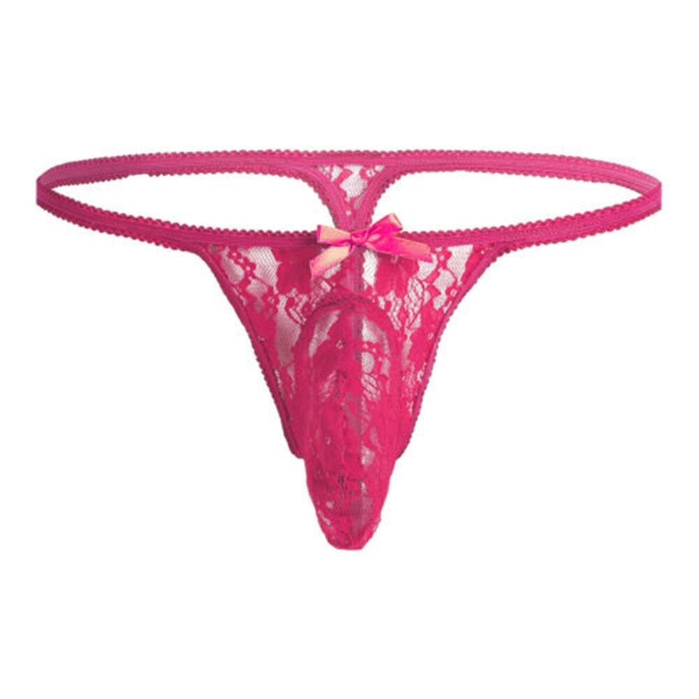 Mrshow Men Sheer Underwear Panties Soft Shorts G string Breathable Low Rise Underpants