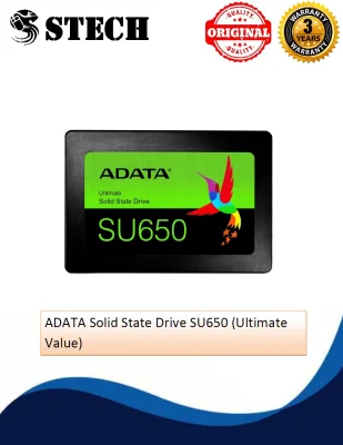 Adata Solid State Drive SU650 120GB / 240GB / 480GB / 960GB / 256GB / 512GB (ULTIMATE VALUE)