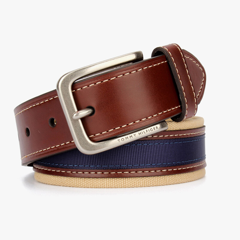 อเมริกันเข็มขัดผู้ชาย Tommy Hilfiger Tommy เคาน์เตอร์ใหม่ของแท้เข็มขัด