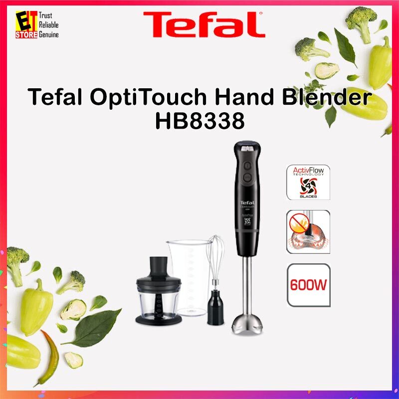 TEFAL OPTITOUCH HAND BLENDER + 500ML MINI CHOPPER + MULTIWIRE WHISK