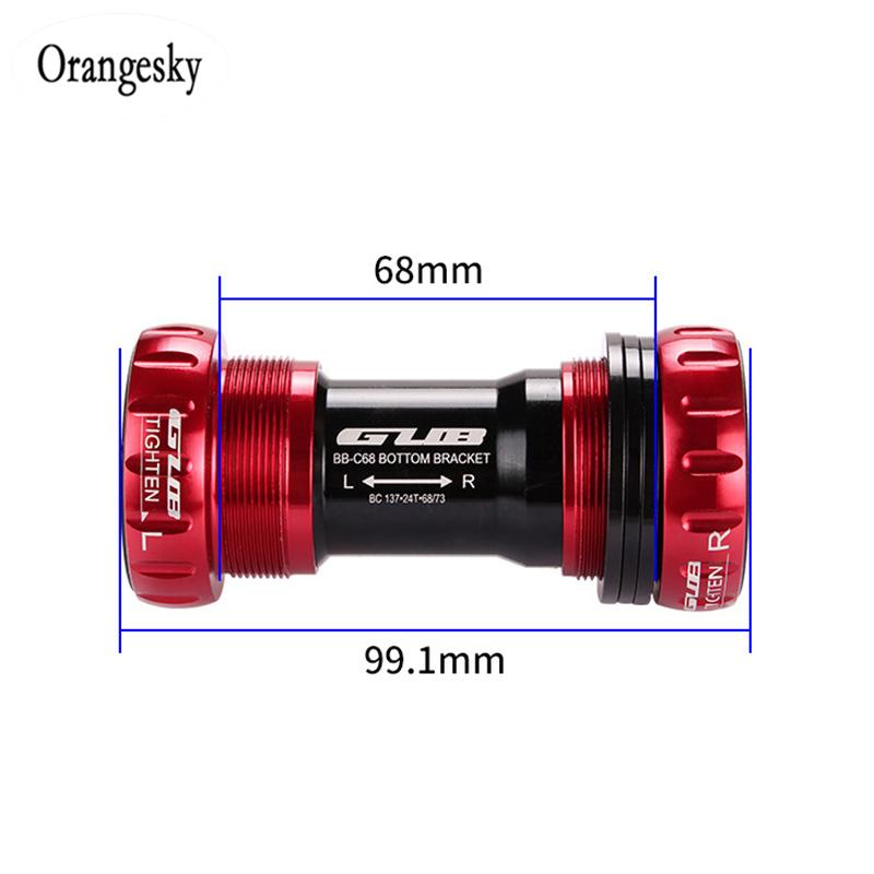 GUB C-68 Ceramic BB Crankshaft 68/73mm Thread Type BSA Crankshaft Crankshaft Bearings