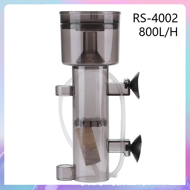 Aquarium Filter Marine Fish Coral Tank Internal Hang on Air Driven Protein Skimmer with Wood Air Stone Tubing