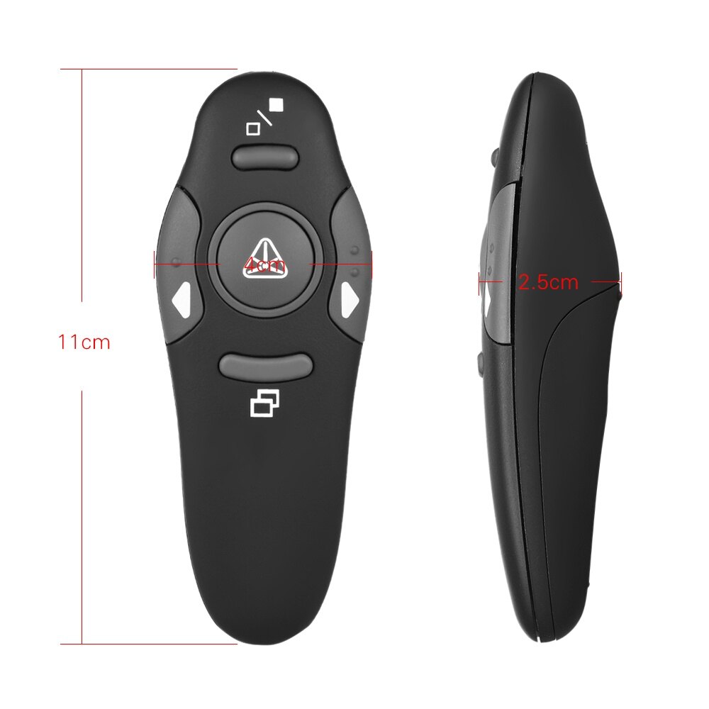 KKmoon 2.4GHz Wireless USB Powerpoint Presentation PPT Flip Pen Pointer Clicker Presenter with Red Light Remote Control for Teacher Lecturer Professor Scholar