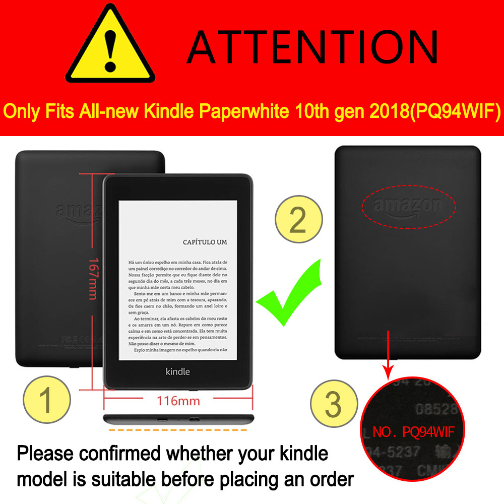 For Amazon Kindle 10th Generation E-Reader Fashion Deformed Folding Satnd Casing Paperwhite 4 KPW4 PQ94WIF 2018 PU Leather Cover Kindle Youth Lite 2019 J9G29R e-Book Flip Case