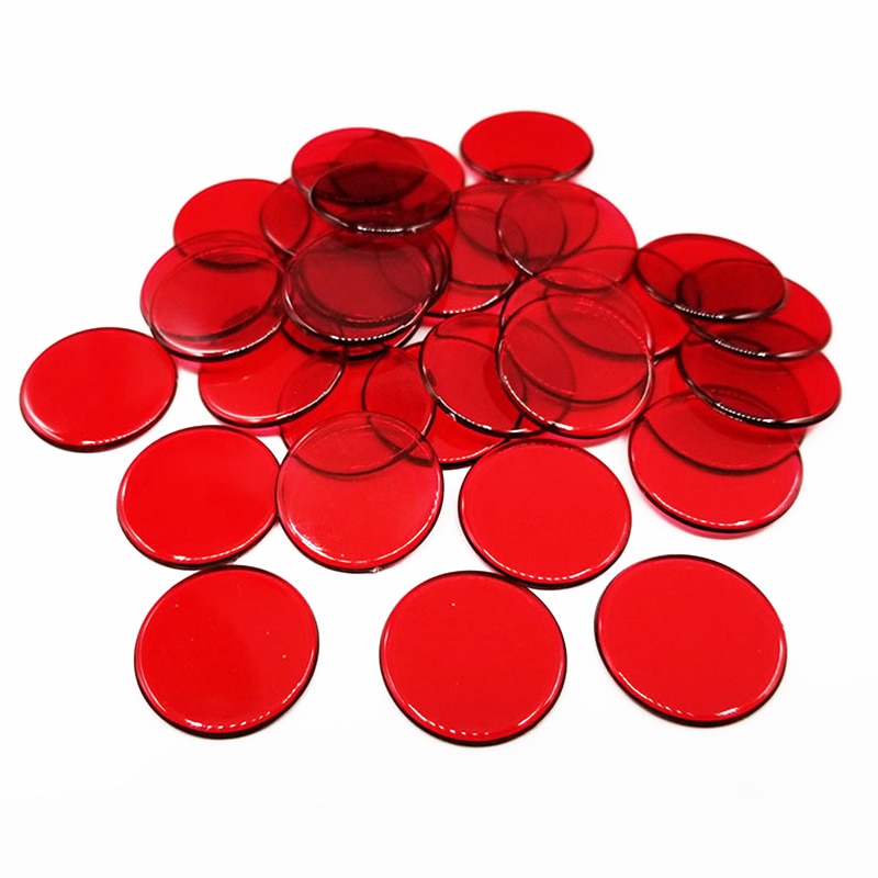100Pcs Montessori Learning Education Math Toys Learning Resources Color Plastic Coin Bingo Chip Children Kids Classroom Supplies
