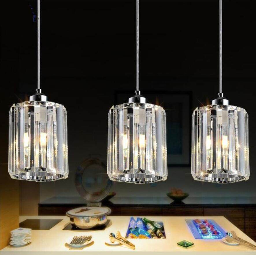 1 Piece Mini Chandelier Pendant Light Crystal Modern Ceiling Lighting Fixture For Kitchen Dining Room Bedroom Restaurant Lazada Singapore - Glass Chandelier Pendant Lights