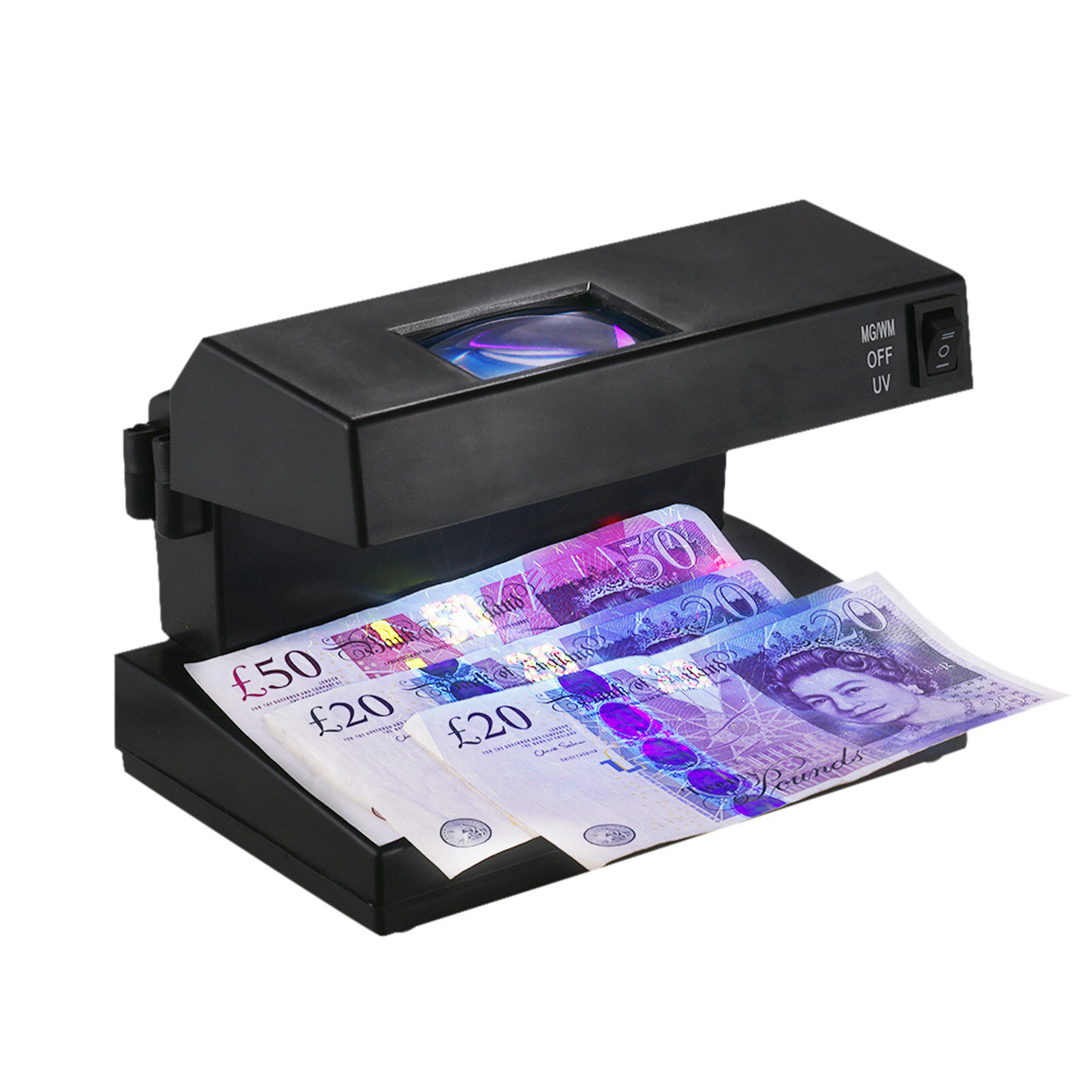 Portable Desktop Counterfeit Bill Detector Cash Currency Banknotes