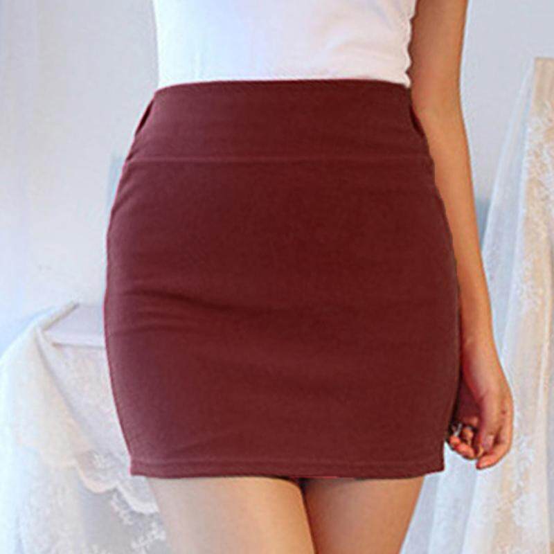 pencil cut mini skirt