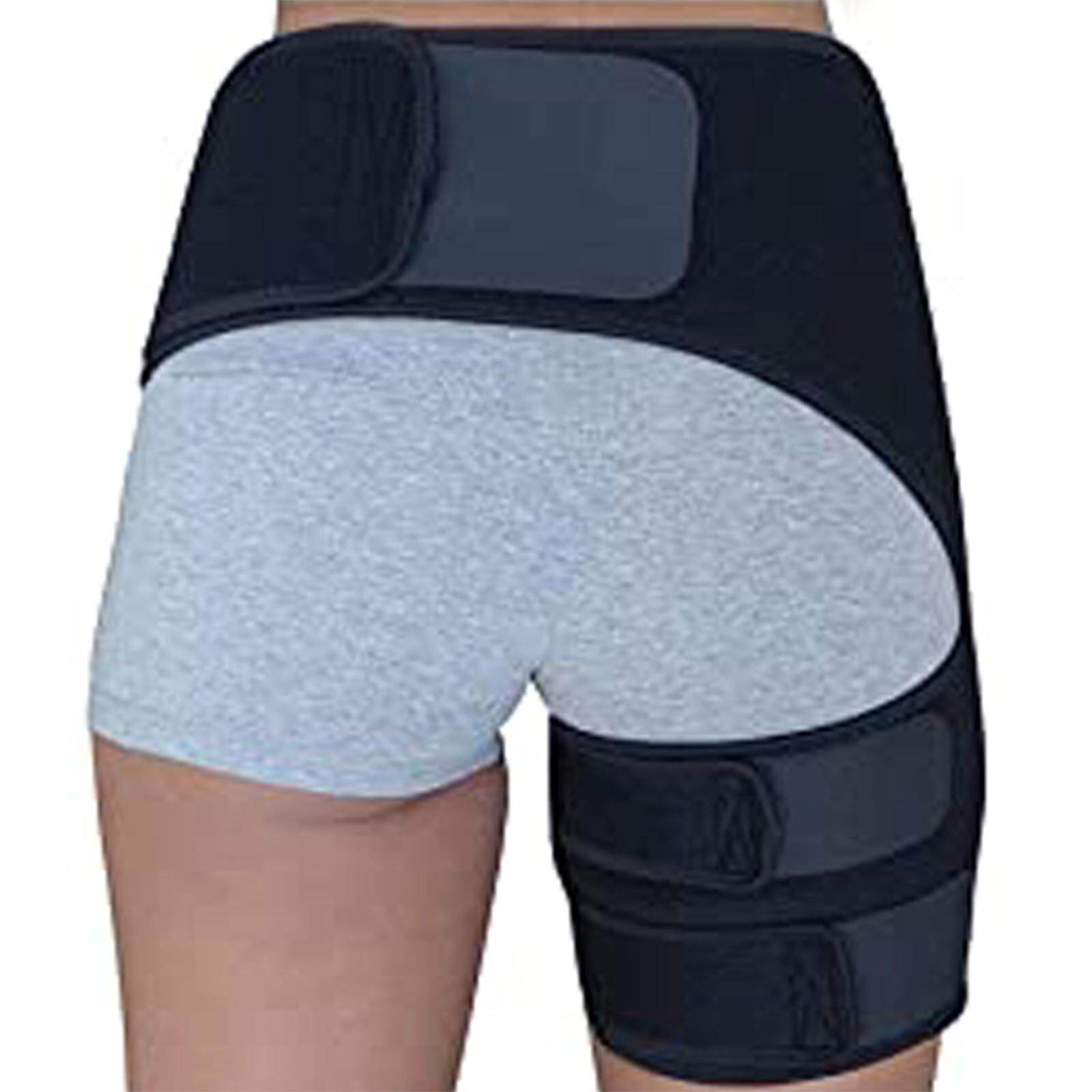 MagiDeal Groin Hip Brace Support Compression Wrap Belt for Hamstring Sciatic Nerve