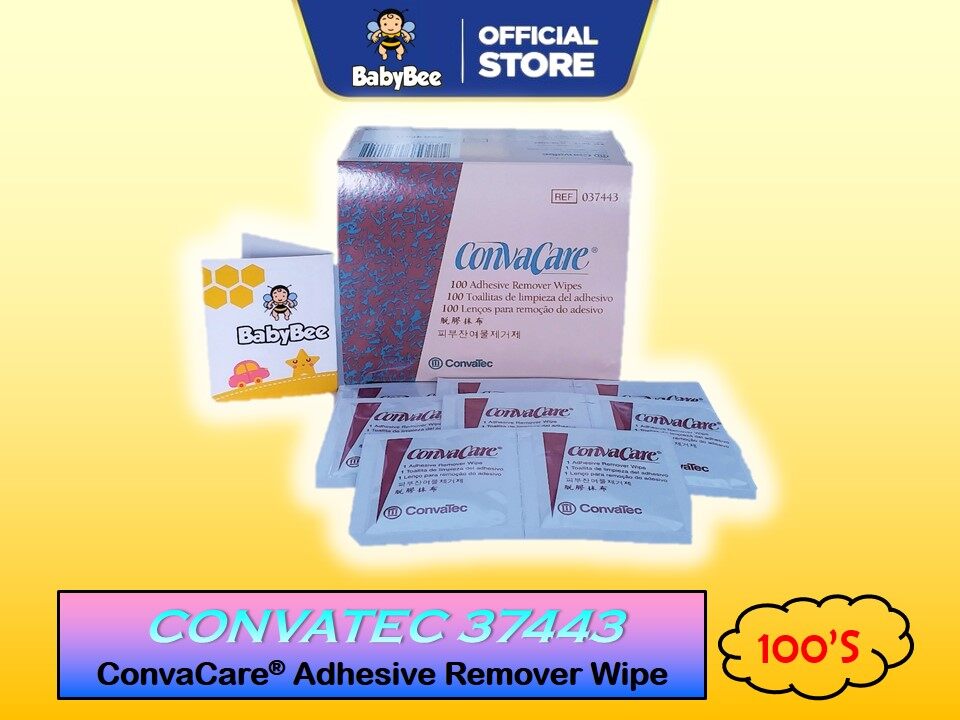 37443 ConvaTec Convacare Adhesive Remover Wipes AllKare Wipe 100's Lazada