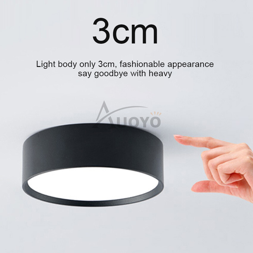 Auoyo bảng LED ánh sáng văn phòng đèn trần 5W 12W Mini Chiếu Sáng trong nhà nhỏ đèn ban đêm gọng dáng tròn Downlight chiếu sáng hiện đại bề mặt/lõm gắn chiếu sáng nội thất Đèn gắn tường tiết kiệm năng lượng cho cửa phòng khách gia đình phòng tắm nhà bếp