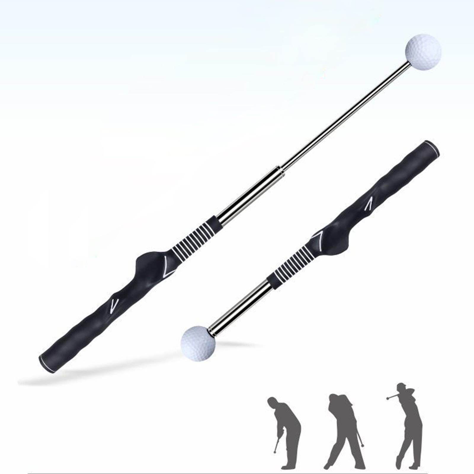 Baoblaze Portable Telescopic Warm up Stick Practice Golf Swing Trainer Aid for Rhythm