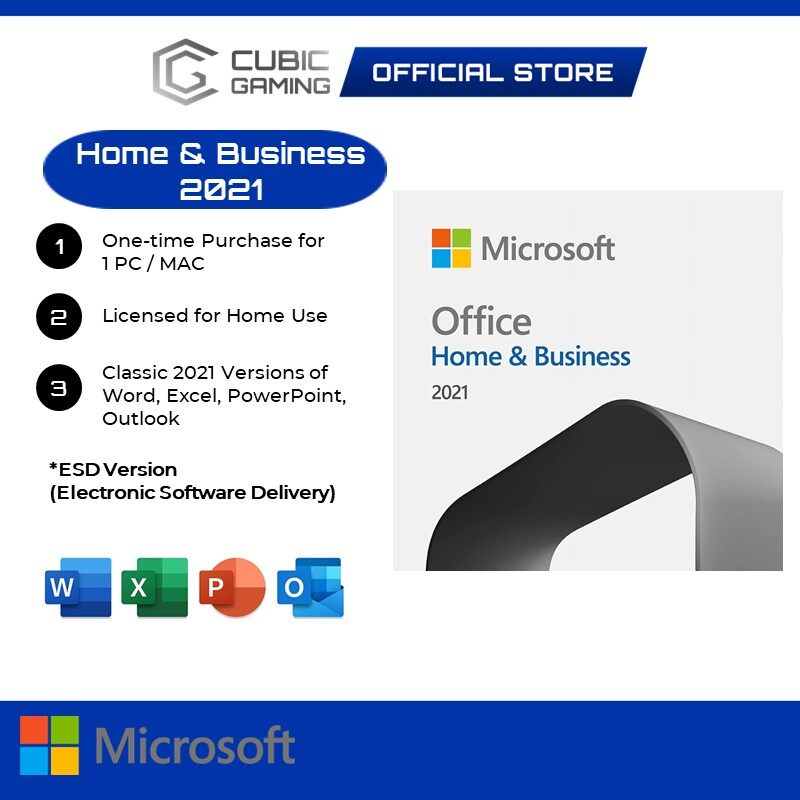 Microsoft Office Home and Business 2021 Electronic Software Delivery