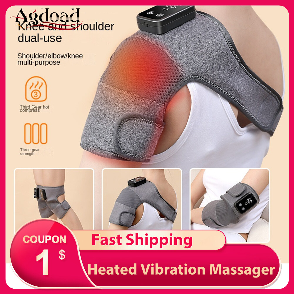 Agdpad Hot Compress Knee Massager Vibrats Electric Knee Elbow Shoulder