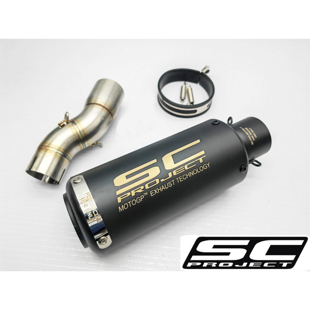 Exhaust CF Moto 450SR Slip on Piping Stainless Steel SC Project Muffler CF Moto 250 800 Ekzos