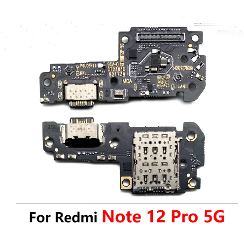 USB fast Charging Port Dock Charger Plug Connector Board Flex For Xiaomi Redmi Note 12 Pro 5G