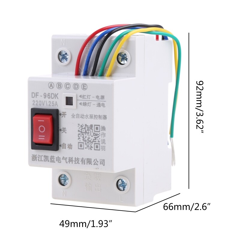 DF-96D Điều Khiển Mực Nước Tự Động, Đầu Dò Cảm Biến 3M Công Tắc Phát Hiện Mức Chất Lỏng Bể Bơm Nước
