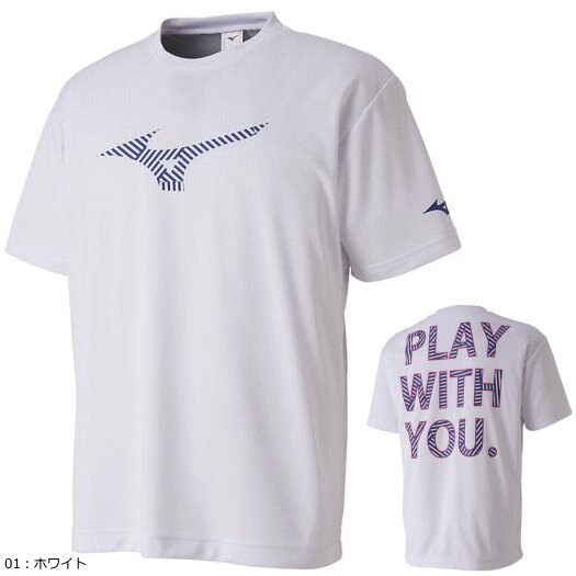 MIZUNO Mizuno Mizuno Table Tennis Uniform Men's and Women's Loose Short Sleeve T-shirts Sports Competition Training Top