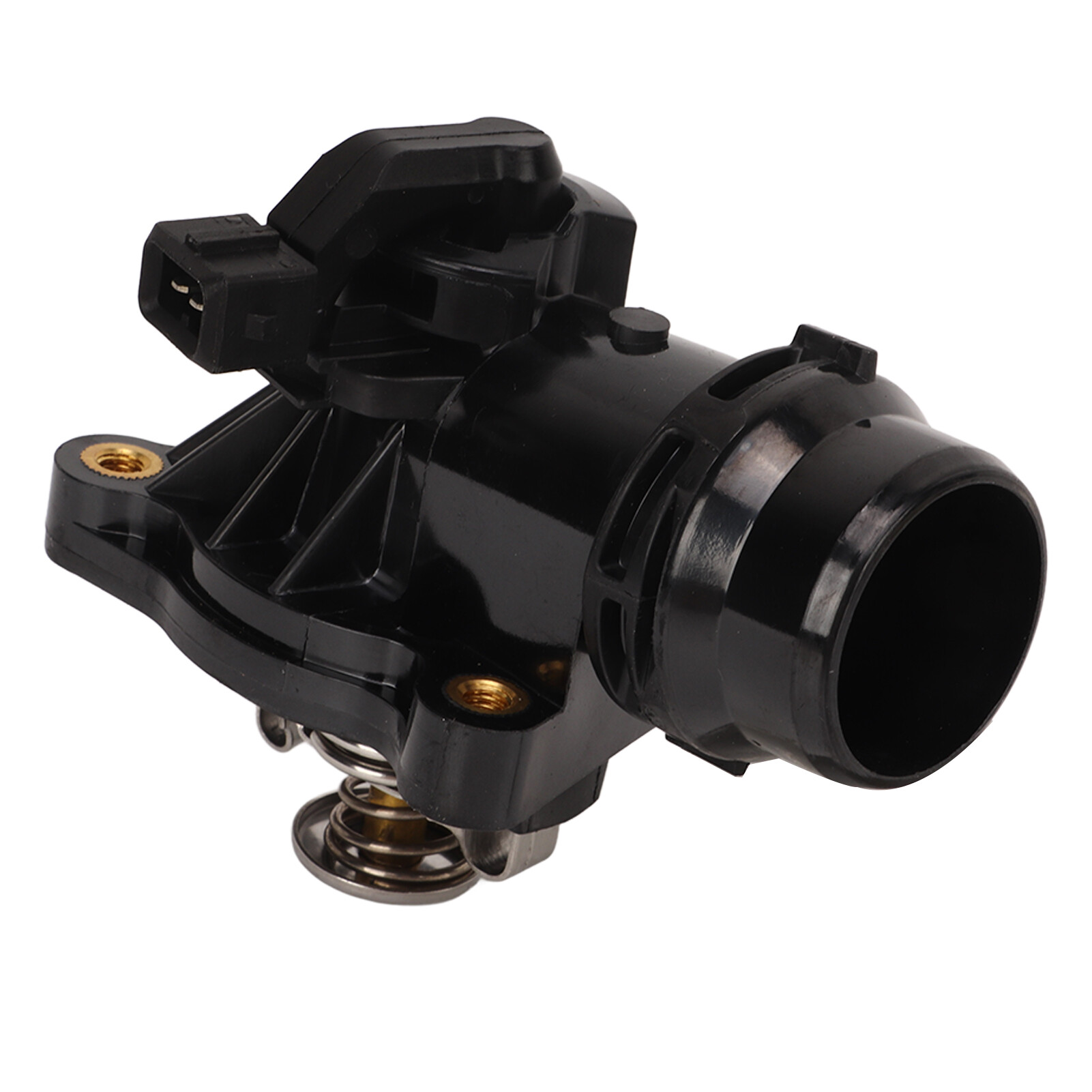 Water Pump Thermostat, High Accuracy Easy Installation Wear Resistant 11537510959 Engine Thermostat Black Sensitive for Car