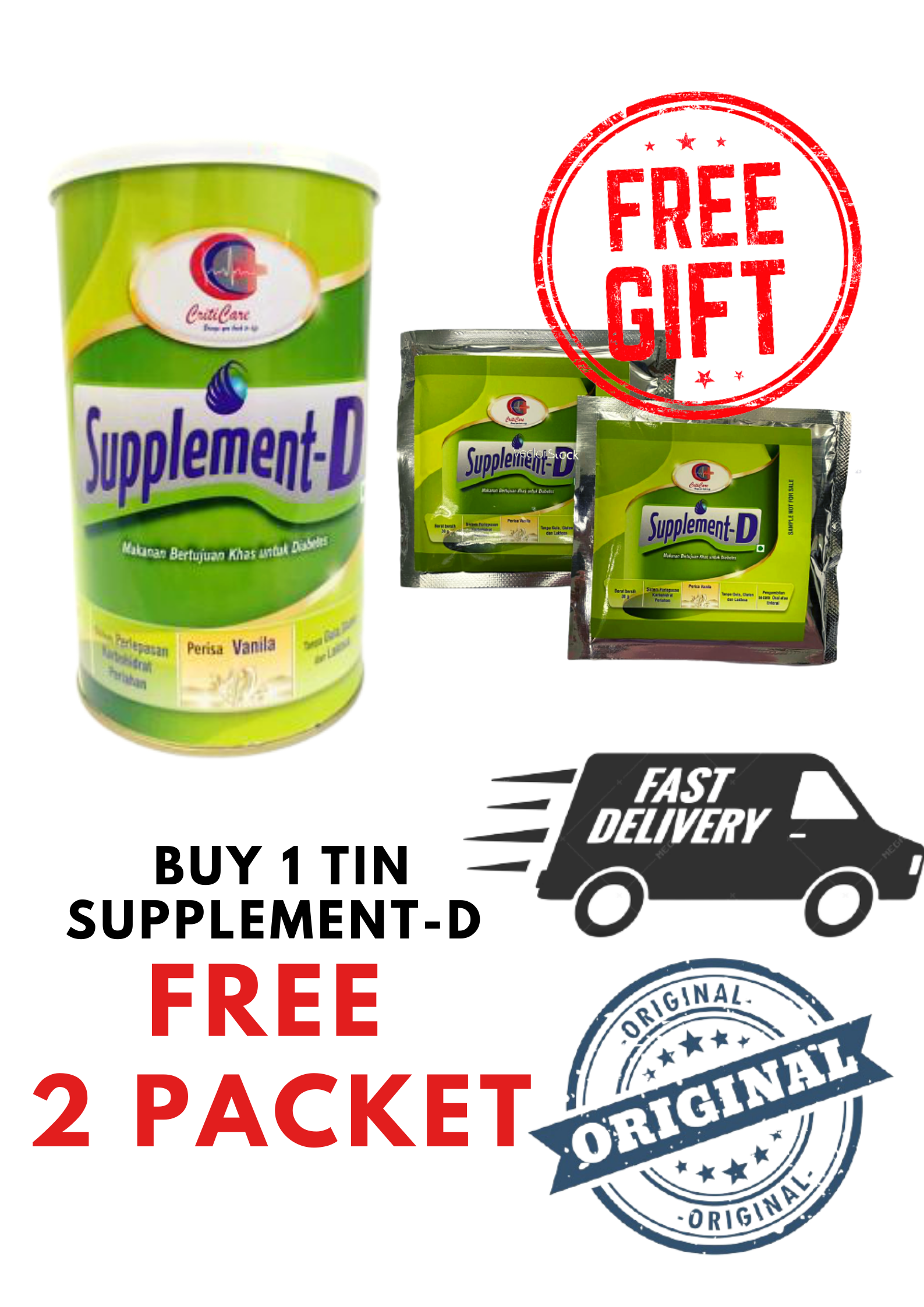 Supplement D Criticare 400gram Diabetic Care Milk Supplement Lazada