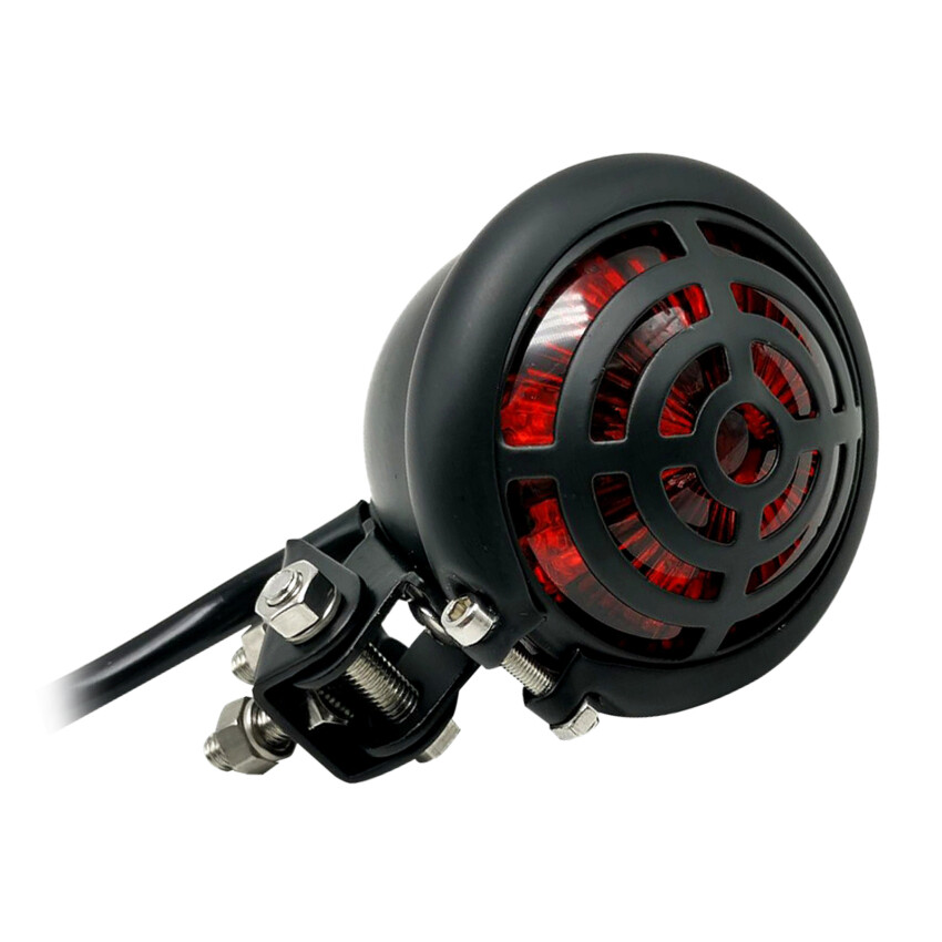 Đèn hậu xe máy đèn led đuôi xe phong cách cafe racer màu đỏ đèn hậu phanh xe máy đèn hậu cho máy băm, cho bobber 12v