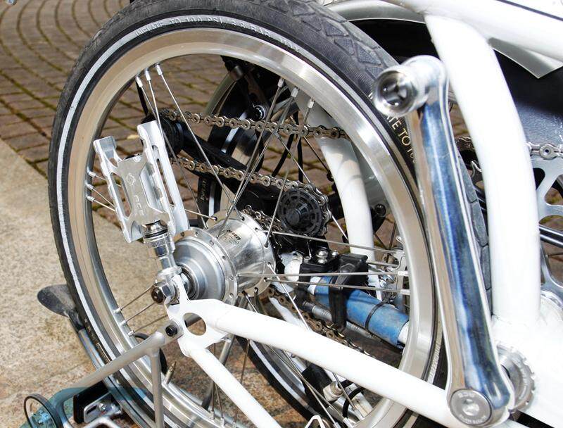 Bike Pedals Left Quick Release For Brompton Bicycle CNC Pedals Titanium Axles