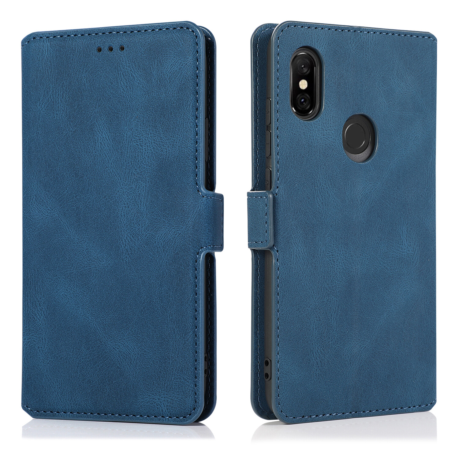 For Xiaomi Redmi Note 5 5 Pro/Redmi Note 6 6 Pro/Redmi Note 7 7 Pro Leather Flip Wallet Case Magnetic Closing Clasp Stand Card Slots Cover Casing