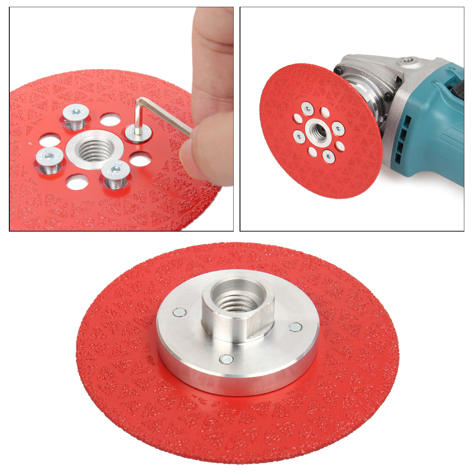 Baoblaze Đĩa Mài Kim Cương Hai Mặt 4 Inch Máy Mài Góc Lưỡi Cưa Để Cắt Đá Cẩm Thạch Đá Hoa Cương Dụng Cụ Chà Nhám Bê Tông