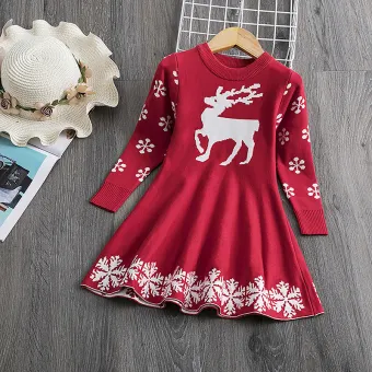 long sleeve christmas dress baby