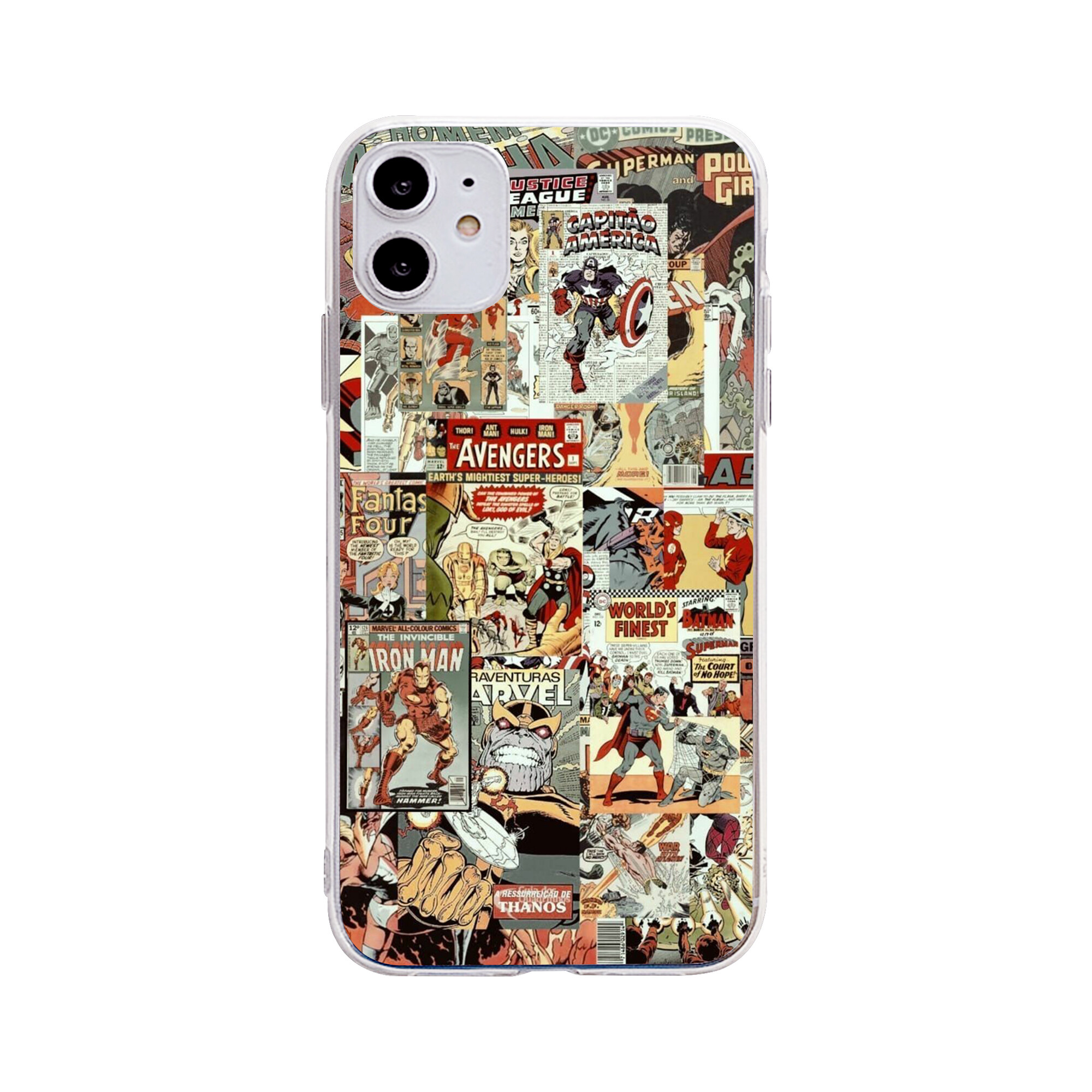 Treding Desing NASA Space Super Hero Pattern Clear Soft Case iPhone 13 12 11 PRO MAX 6 6S 6Plus 6SPlus 7 7Plus 8 8Plus X XS XR XSmax SE 2020 Phone Cover Casing