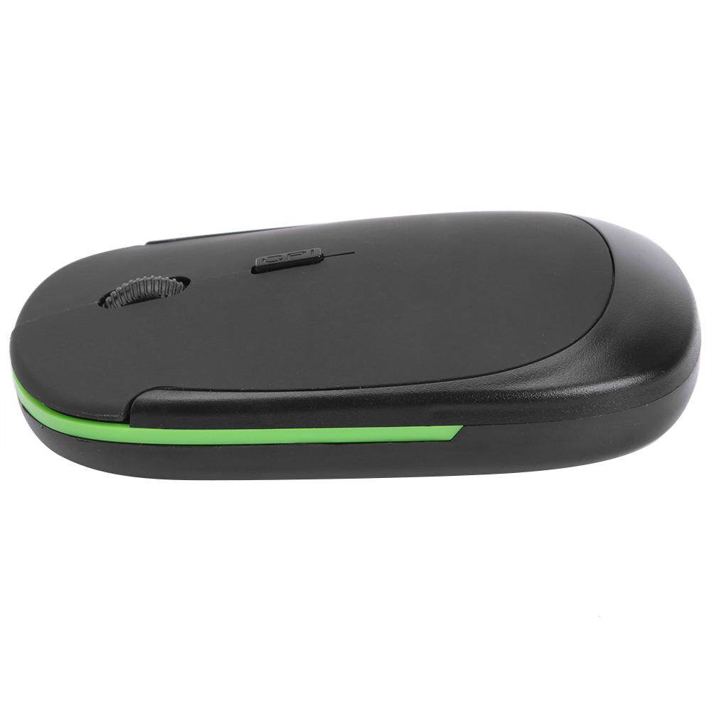 Chuột Không Dây Siêu Mỏng 2.4G Chuột Quang 4 Nút 1600DPI Có Đầu Thu USB