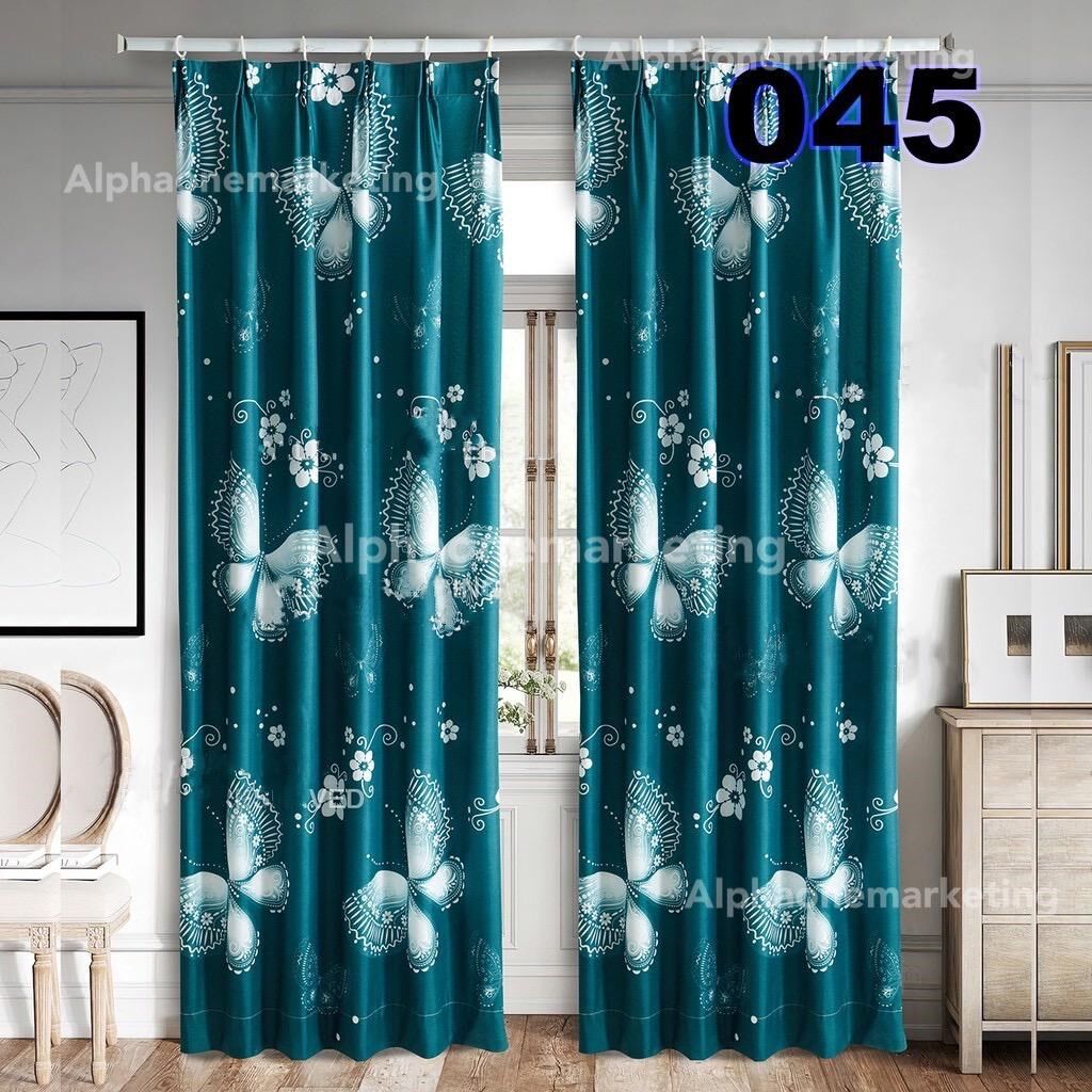 Modern Langsir Curtain Hook / Rod Semi Blackout Cangkuk Rodpocket