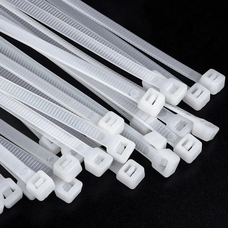 100pcs tự khóa Dây buộc cáp bằng ni lông dây đai dây có thể điều chỉnh quan hệ buộc vòng lặp văn phòng nhà cửa hội thảo bền dây nhựa quan hệ