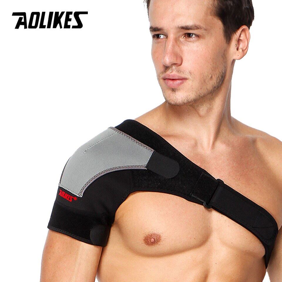 AOLIKES Adjustable Left Right Shoulder Support Bandage Protector Brace Joint Pain Injury Shoulder Strap Guard Strap Wrap Belt