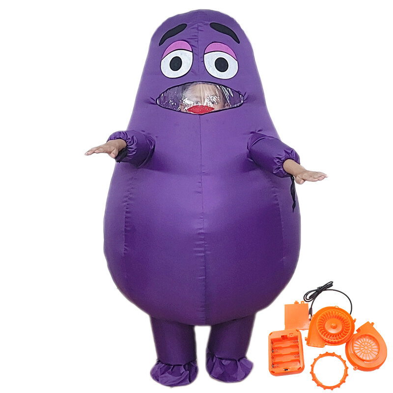 Grimace Costume for Kids Adult Grimaces Birthday Gameboy Halloween ...