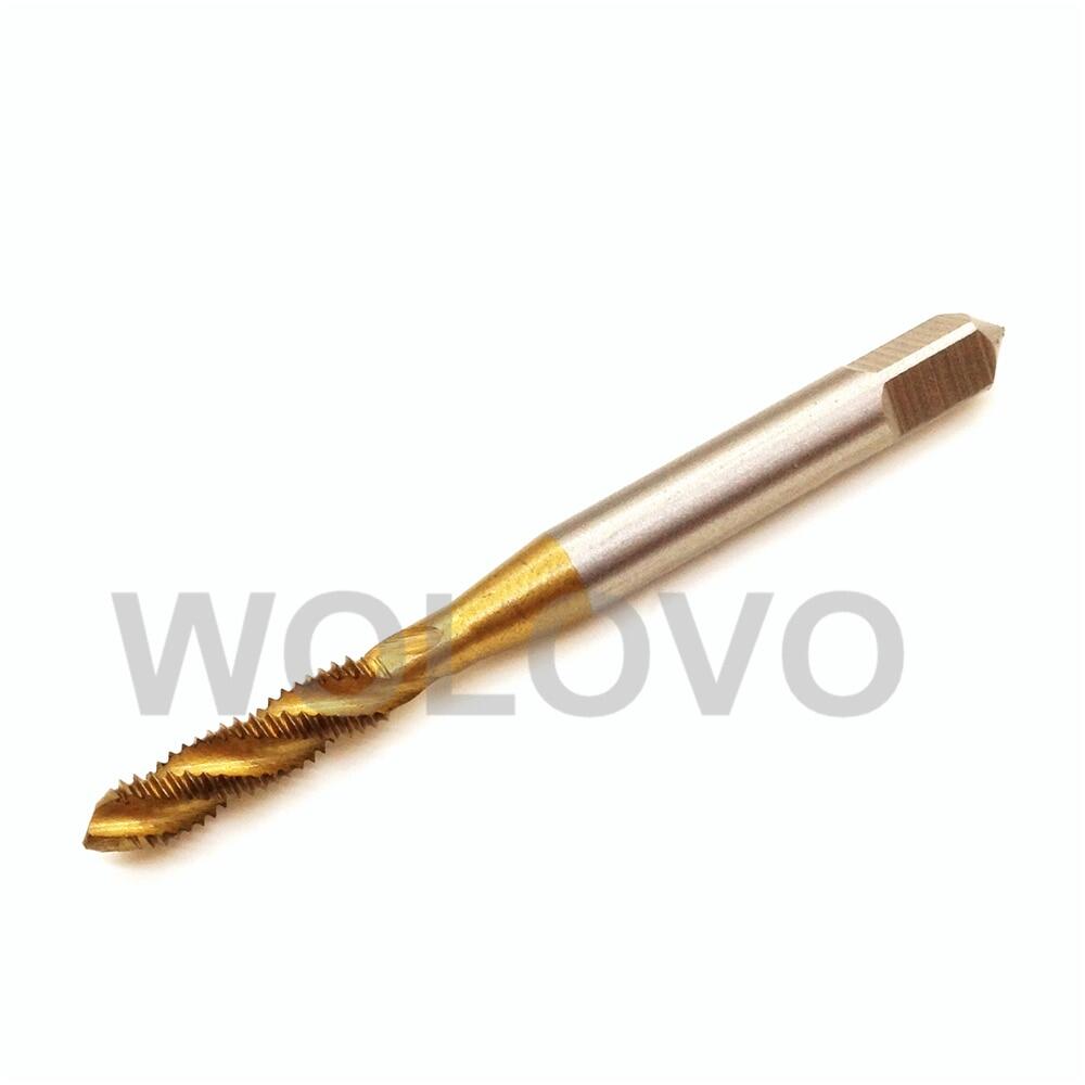 Hss machine m4 4mm*0.7mm spiral screw thread metric plug tap drill ti coated