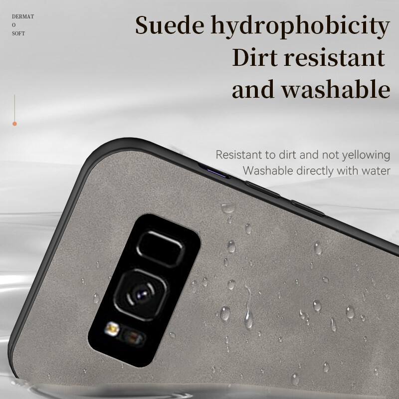 Cho Samsung Galaxy S8 cộng với trường hợp Samsung S8 S8 TPU mềm mờ chống Sốc Ốp điện thoại kết cấu da Bìa