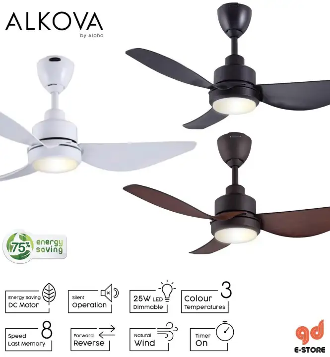 Alpha Alkova Dezi Led 42 Dc Motor Ceiling Fan With 3 Blades 8 Alpha Alkova Dezi Led 42 Dc Motor