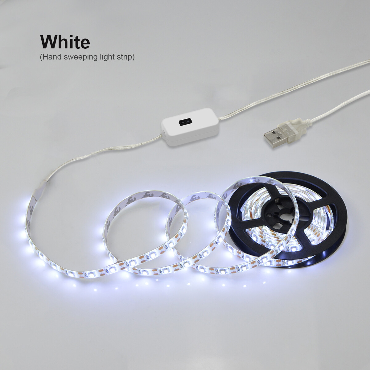 Joboos smart lamp pir motion sensor hand scan led night light 5v usb led strip light waterproof tape bedroom home kitchen wardrobe decor