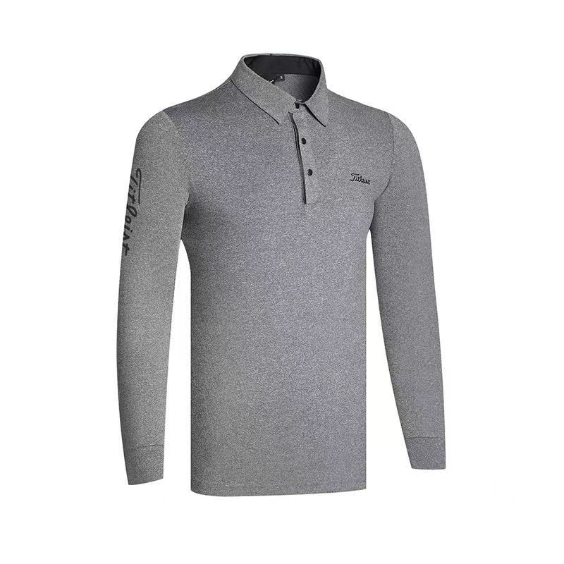 2023 New Golf Long Sleeve Black White Baseball Jersey Jersey Jersey Quick Dry Top Customizable for Men and Women