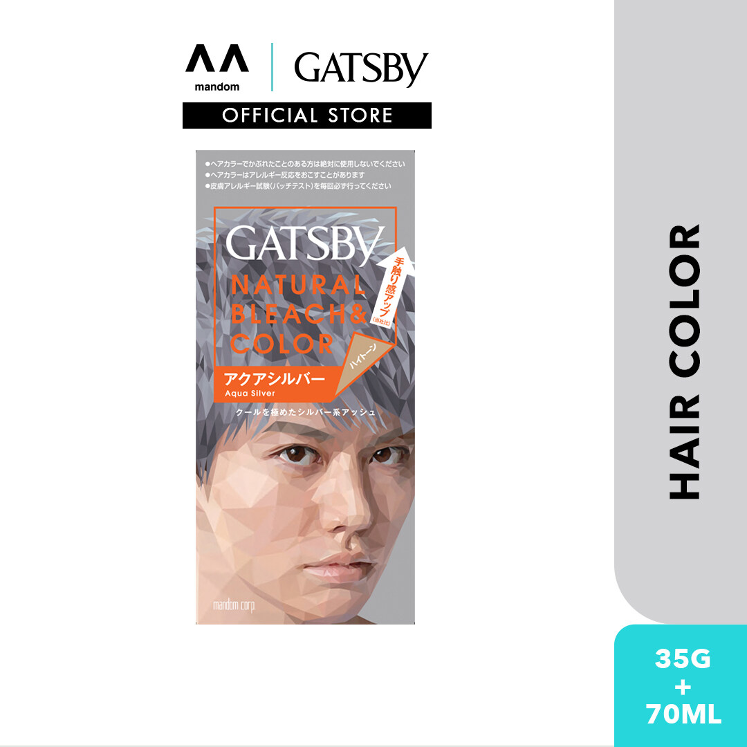 GATSBY Natural Bleach & Color Aqua Silver 35g + 70ml (hair color hair dye hair bleach) | Lazada GATSBY Natural Bleach & Color Aqua Silver 35g + 70ml (hair color hair dye hair bleach) | Lazada