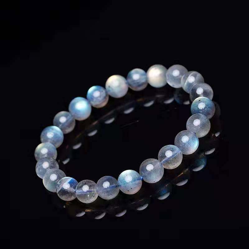 Natural Blue Moonstone Bracelet crystal jewelry Grey Moonstone Bracelet Couple style
