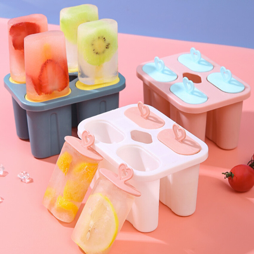 Silicone khuôn tạo đá hình que kem kem dụng cụ làm viên đá thanh tủ lạnh tự chế Stick dụng cụ phòng bếp