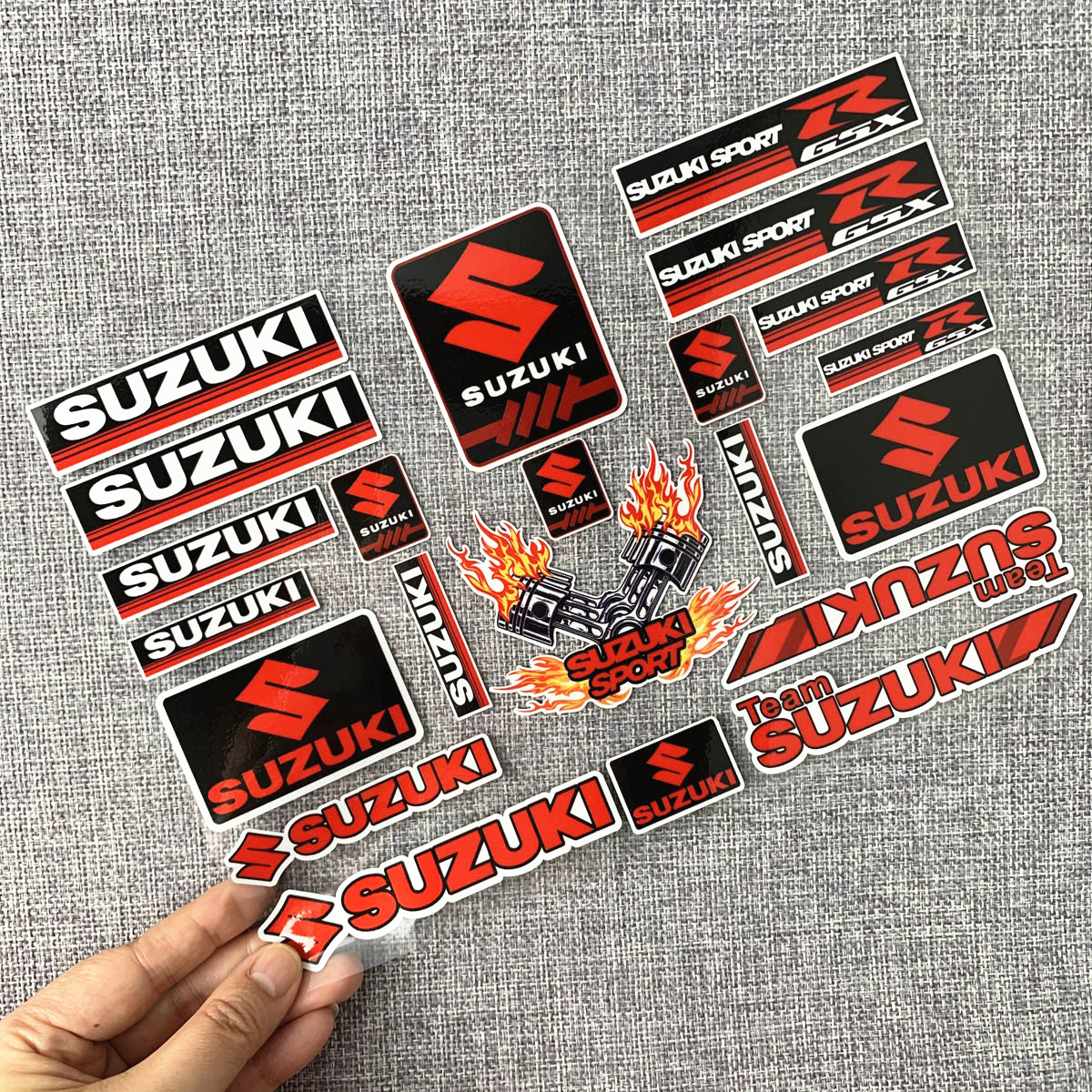 Reflective suzuki motorcycle sticker for suzuki gsxr gsx r600 750 1000 whole set decal